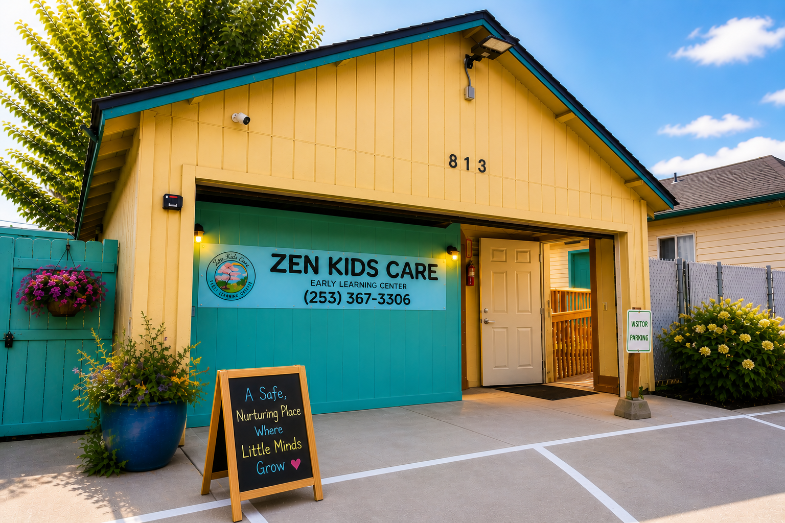 Zen Kids Care Auburn exterior and visitor parking