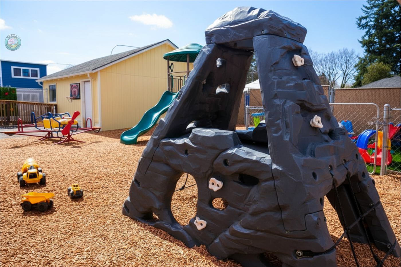 Outdoor playground at Zen Kids Care Auburn childcare center