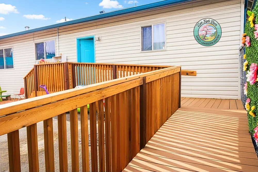 Secure entry ramp at Zen Kids Care Auburn