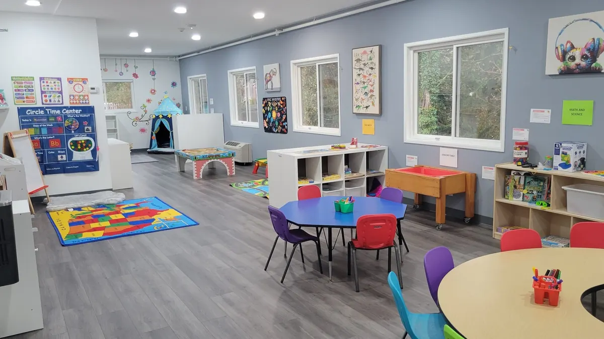 Pre-K classroom at Zen Kids Care Everett